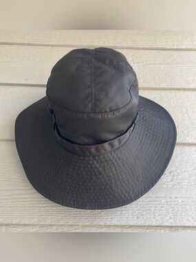 Eric Javits Womens Wide Brim Water Repellent Packable Sun Hat Black